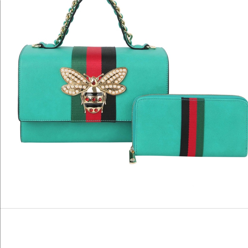 Queen bee satchel bag set